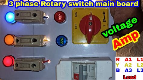 3 phase electrical box|3 phase rotary switch.